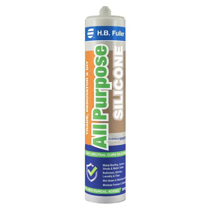 H.B. Fuller All Purpose Silicone Subway White 300g 10013366