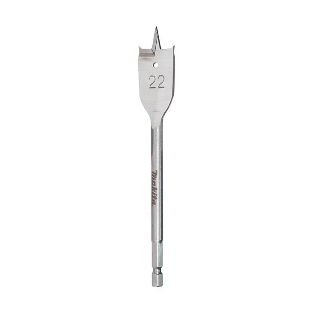 MAKITA 22 X 150mm Flat Wood Spade Bit - 1/4 Hex