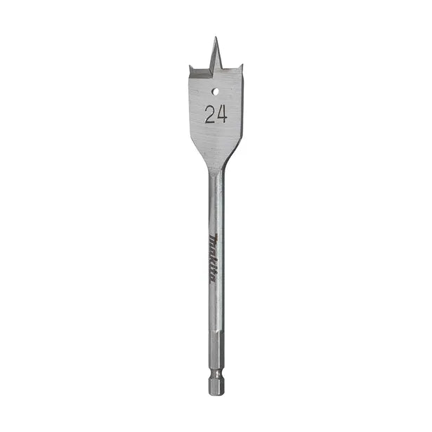 MAKITA 24 X 150mm Flat Wood Spade Bit - 1/4 Hex