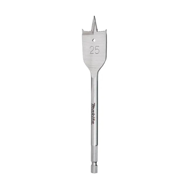 MAKITA 25 X 150mm Flat Wood Spade Bit - 1/4 Hex