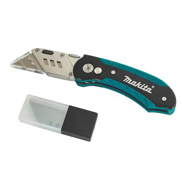 MAKITA FOLDING UTILITY KNIFE WITH 10 BLADES E-10908