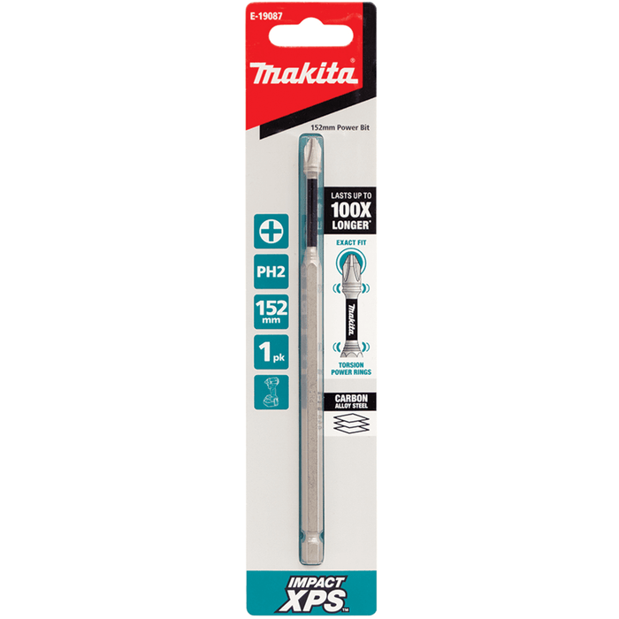 Makita Impact XPS PH2 x 150mm Power Bit - E-19087