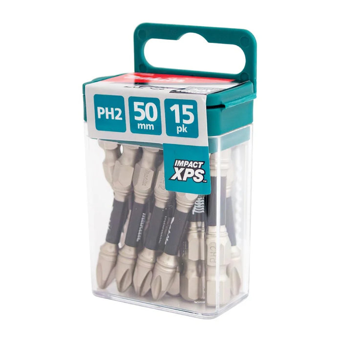 Makita E-18459 15 Pack PH2 x 50mm IMPACT XPS Phillips Power Bits