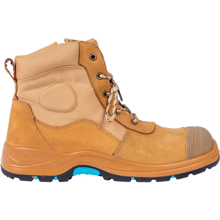 OX Nubuck Zipper Work Safety Boot