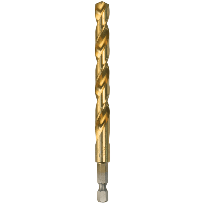 Makita 10mm x 130mm - 1/4" Hex Drive HSS R-Series Metal Drill Bit - D-15833