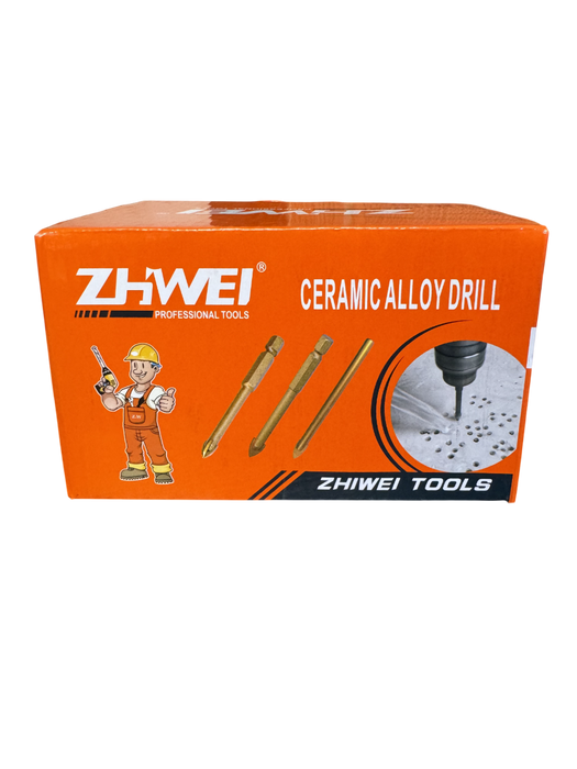 ZHWEI Ceramic Alloy Drill and Glass Drill 1/4-Hex Quick-Change