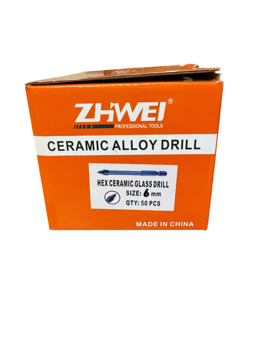 ZHWEI Ceramic Alloy Drill and Glass Drill 1/4-Hex Quick-Change