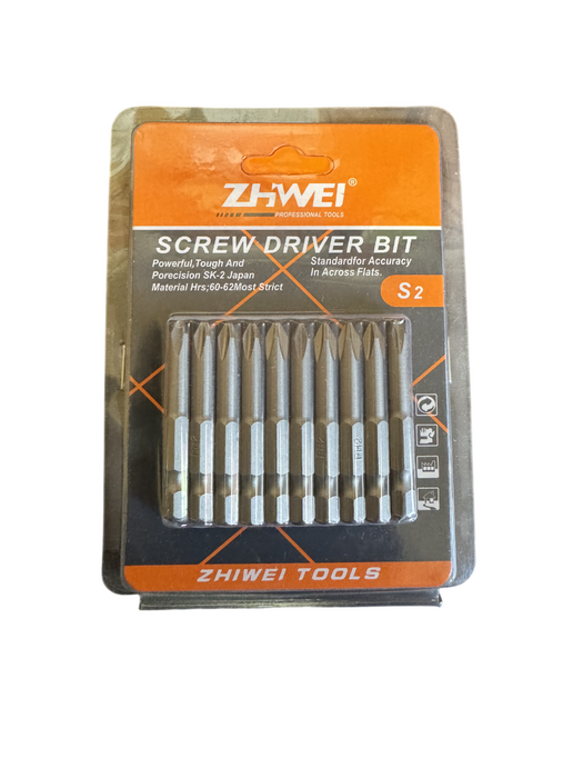 ZHWEI PH2 High Precision Screw Driver Bits 1/4-Hex Quick-Change