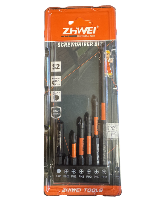 ZHWEI PH2 Screw Driver Mix Bit 1/4-Hex Quick-Change