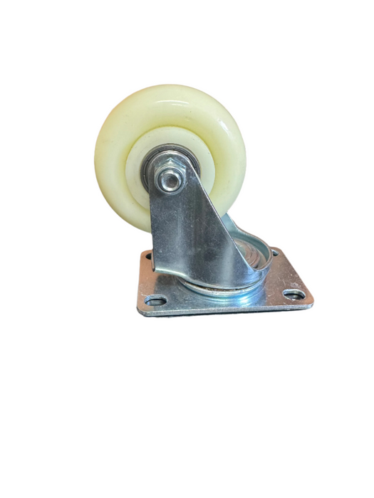 White Swivel Castor Wheel 75mm