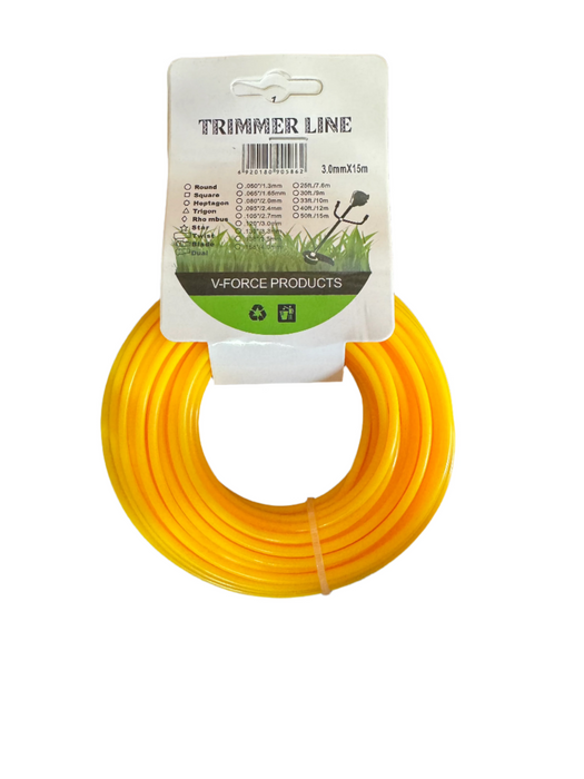 V-FORCE Yellow Round Trimmer Line 3.0mm x 15m