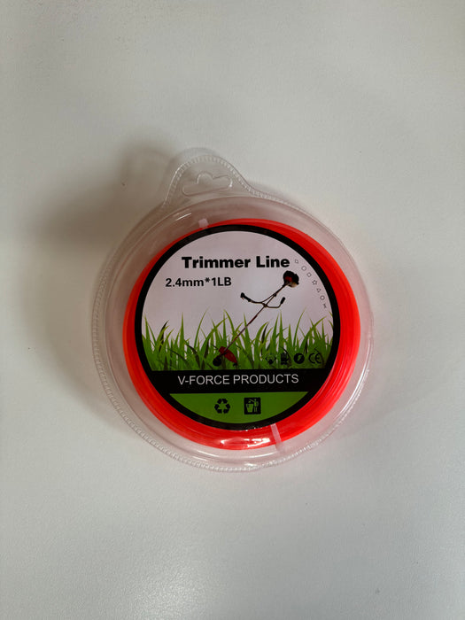 V-FORCE Orange Round Trimmer Line 2.4mm x 86m (1lb)