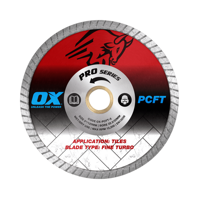 OX Pro 125mm/5-Inch Fine Turbo Diamond Blade