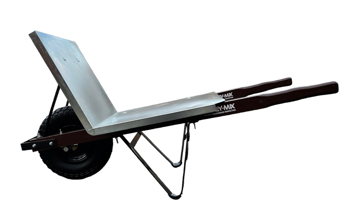 SYDNEY-MIX Flat Tray Brickies Wheelbarrow - Pneumatic Tyre