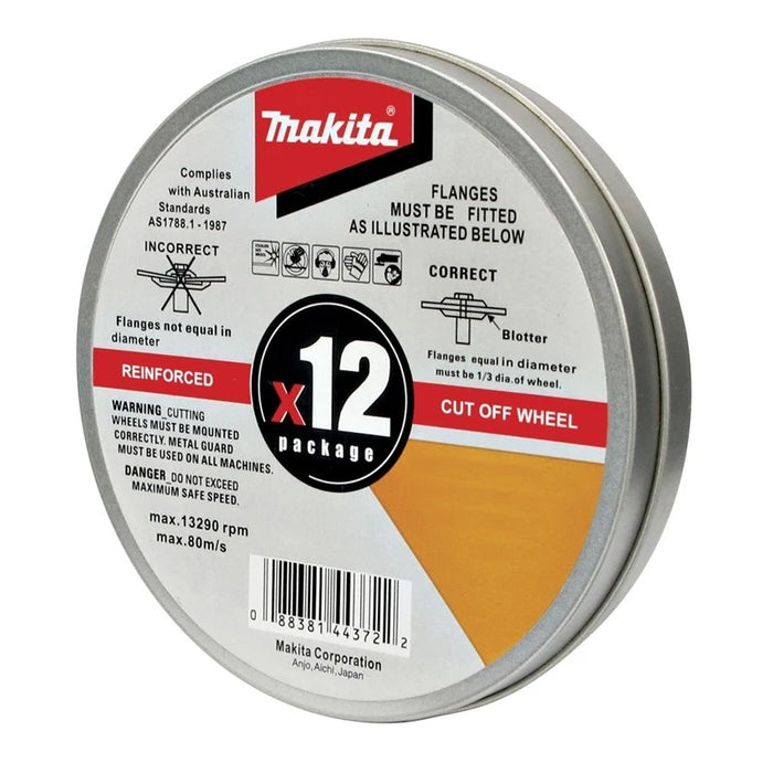 Makita D-20535-12 12 Pack 125mm x 1.2mm INOX Steel & Stainless Steel Cut Off Discs