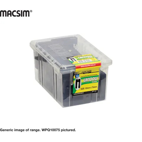 Macism 10mm x 75mm Black Window Packer