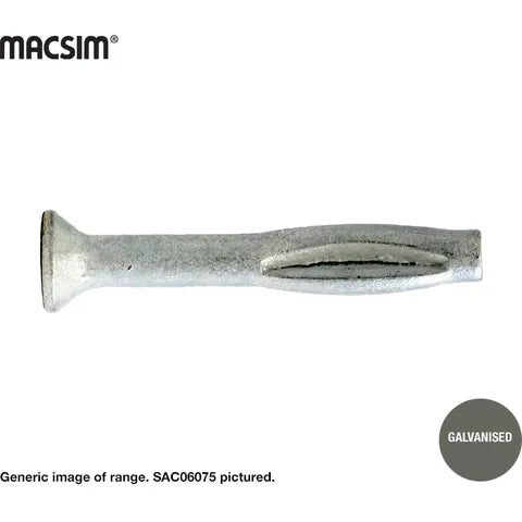 Macsim 6mm x 50mm CSK SLITZ ANCHOR