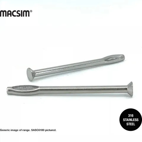 Macsim 6mm x 75mm SS CSK SPLITZ ANCHR