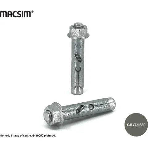 Macsim 8MM X 40MM GAL HEXMASONBOLT BX