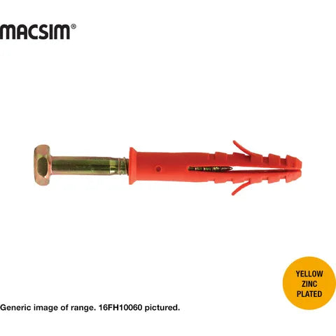 Macsim 10mm x 60mm FRAME ANCHORS HEX HD