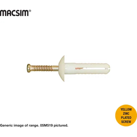 Macsim 5MM X 25MM M/HNAIL-IN-PLUGS