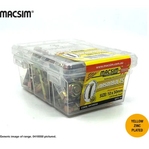 Macsim 16mm x 147mm HEXNUT MASONBOLTS