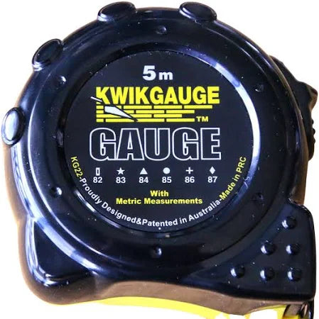 Kwikgauge 5m Brick / Bricklaying Gauge Tape