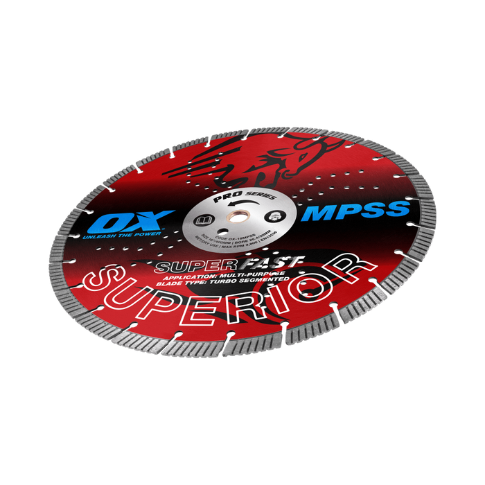 OX Pro MPSS GP Fast Turbo Superior Diamond Blade – 16-Inch