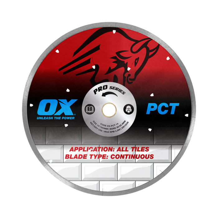 OX Pro Ceramics Diamond Blade | Diameter: 14-Inch / 350mm