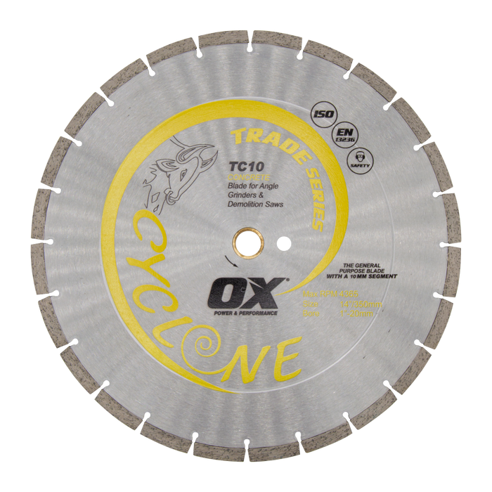 OX Premium Concrete and General Purpose Diamond Blade – 14-Inch